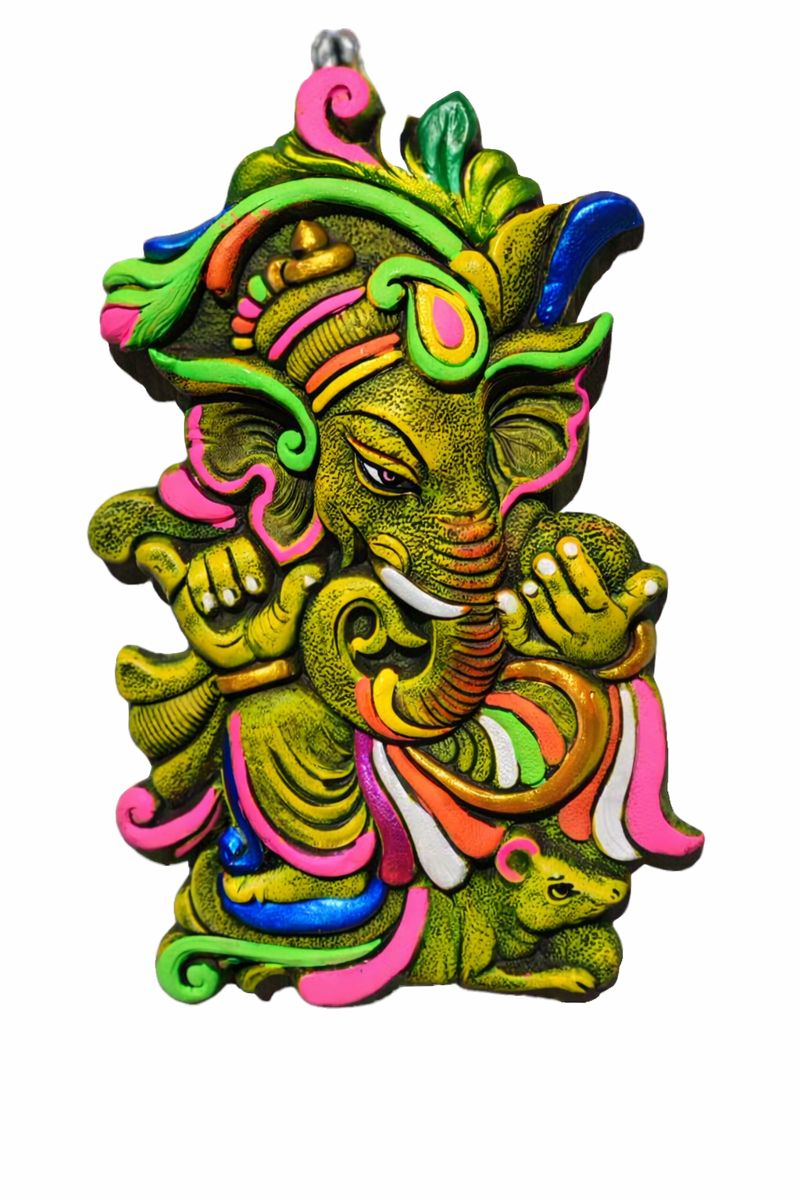 Handcrafted Ganesha sculpture or wall hanging (Terracotta)