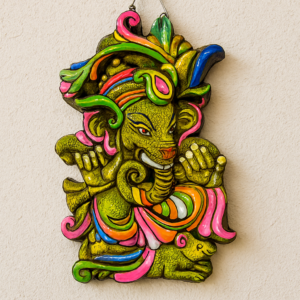 Handcrafted Ganesha sculpture or wall hanging (Terracotta)