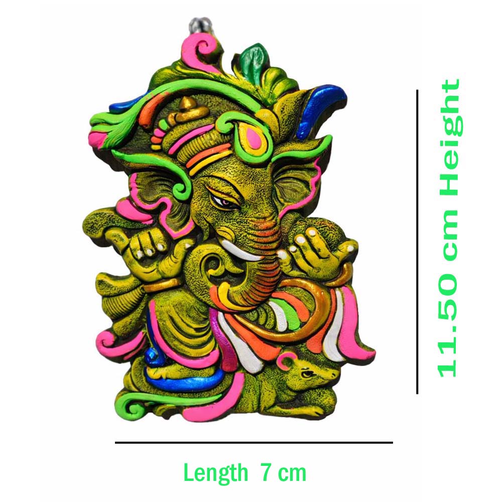 Handcrafted Ganesha sculpture or wall hanging (Terracotta)