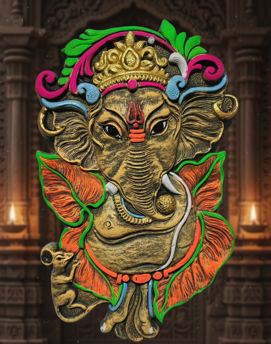 Lord Ganesha wall hanging or showpiece,