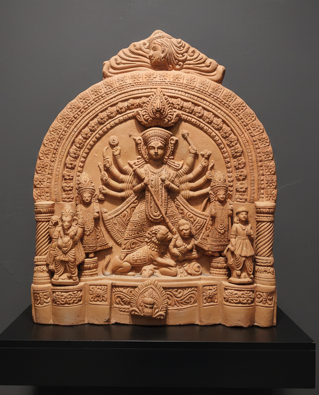 Hindu Goddess Durga and her family.