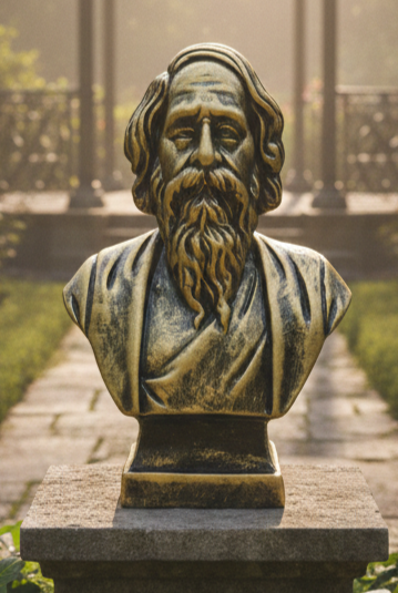 statue of the Nobel Laureate Rabindranath Tagore