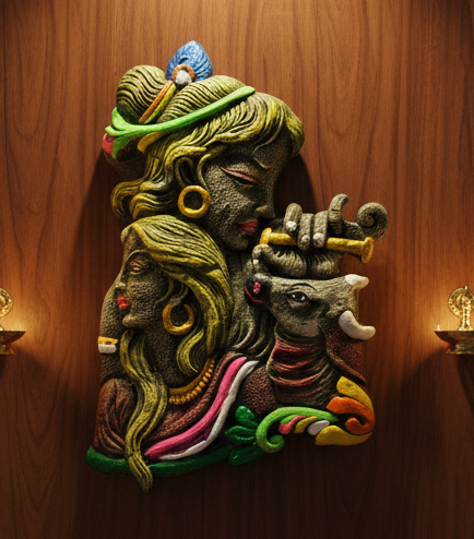 Radha Krishna wall hanging