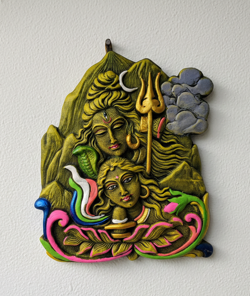 Shiva Parvati wall hanging