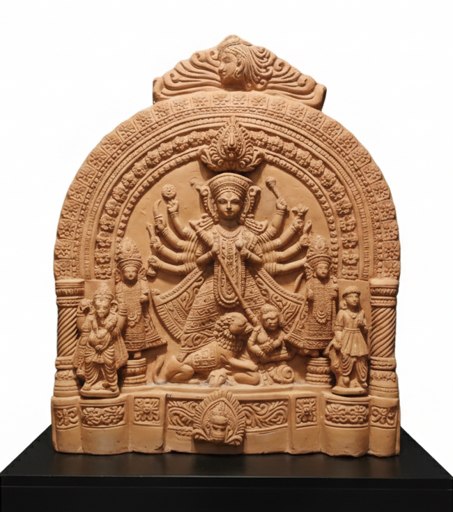 Hindu Goddess Durga and her family.