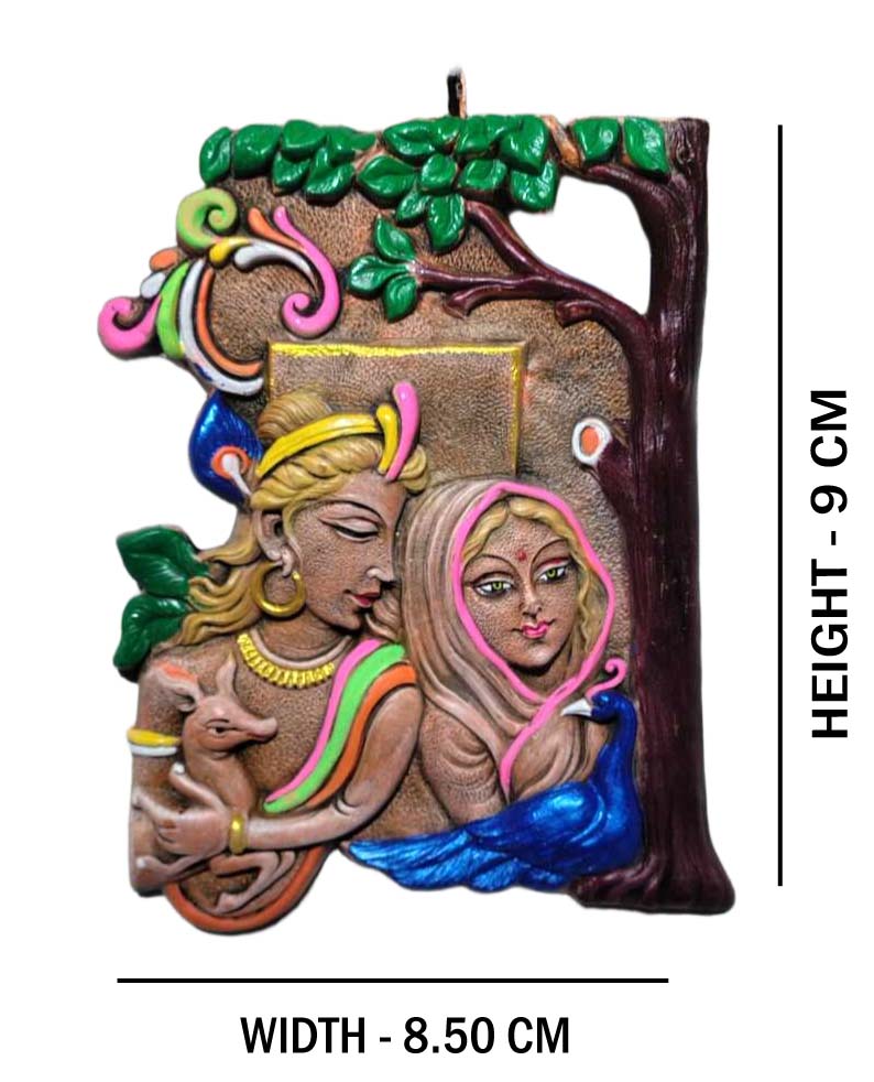 Radha Krishna wall hanging.