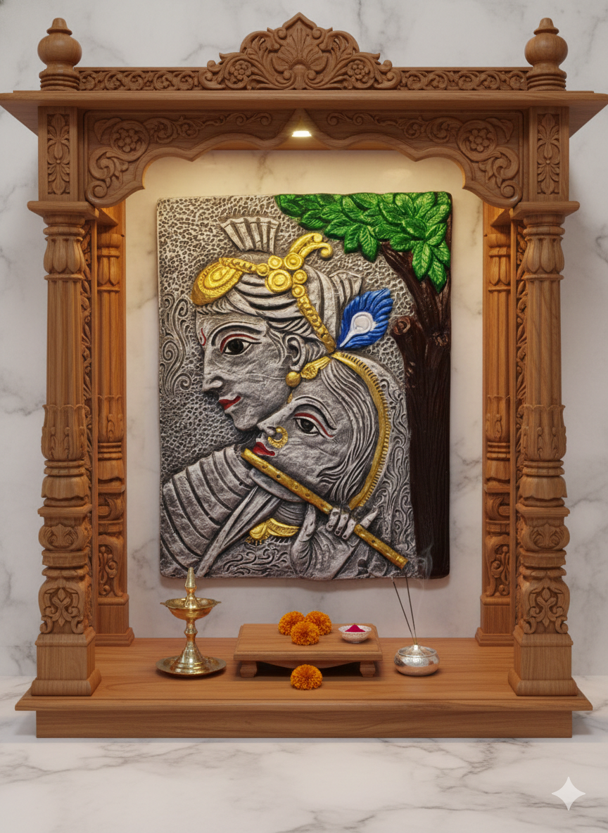 Radha Krishna wall hanging