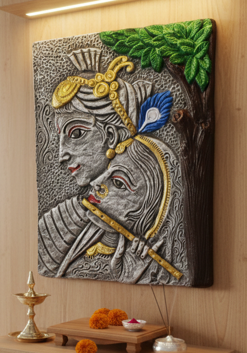 Radha Krishna wall hanging